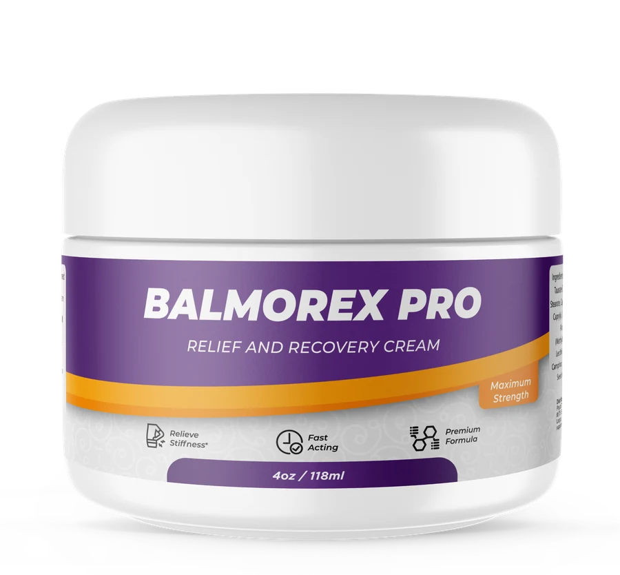 Front view of the current Balmorex Pro jar